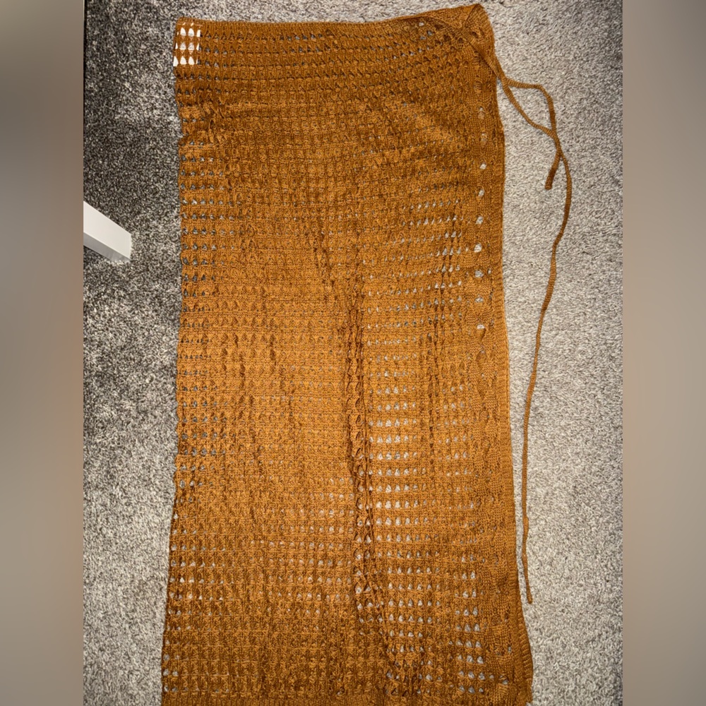 SHEIN Warm Orange Knit Accessory